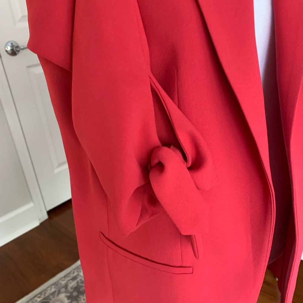 Express Open-Front Tie Sleeve Blazer - Picture 3 of 5